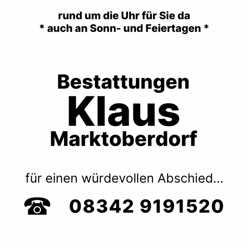 Beerdigungen Marktoberdorf